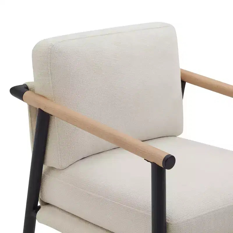 Spruce&Spring Moderne Tresenhocker mit Armlehnen & Metallgestell, 2er-Set