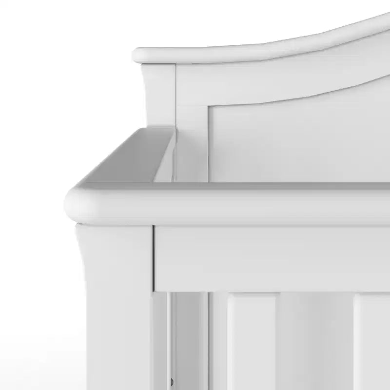 4-in-1-Wandlungsfähiges Babybett, wandelbar zum Tagesbett, Kleinkindbett und Full-Size-Bett, 3 Matratzenpositionen, babyfreundliche Oberflächenbeschichtung