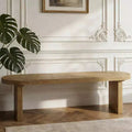 Christopher Knight Home Chaeryeong Esszimmerbank aus Kiefernholz im Landhausstil mit abgerundeten Ecken