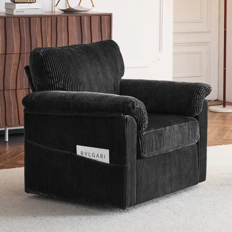 33-Zoll-Drehsessel aus Cord