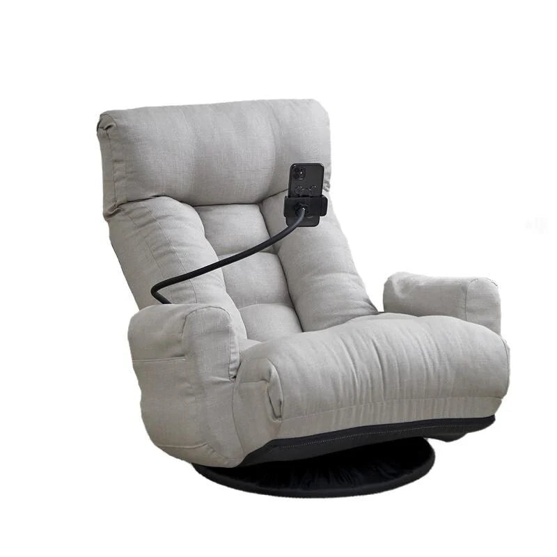 Ergonomischer, drehbarer Gaming-Bodenstuhl mit Neigungsfunktion