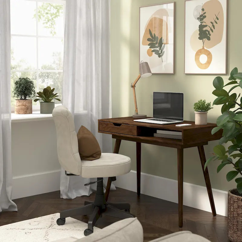 Bush Furniture Nora 40 Zoll breiter Schreib- und Computertisch mit Stauraum