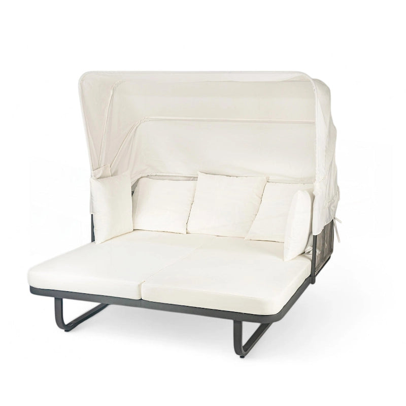 57 Outdoor-Tagesbett aus Rattan fürs Patio
