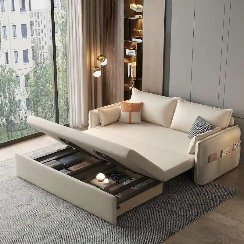 JASIWAY Schlafsofa mit Bettkasten, ausziehbar