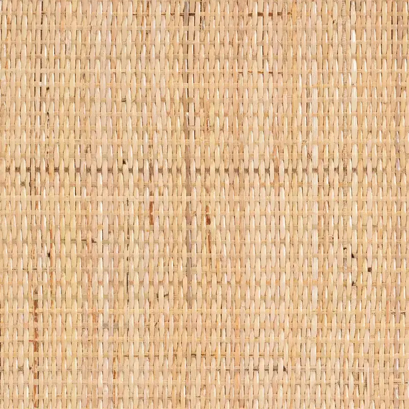 bali & pari Oleta moderner Nachttisch im Boho-Stil aus natürlichem Rattan in Braun mit 2 Schubladen