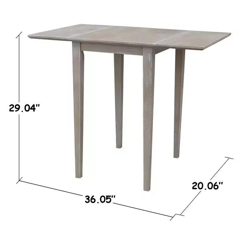 Esstisch mit Klappplatten in Espresso, für 4 Personen
