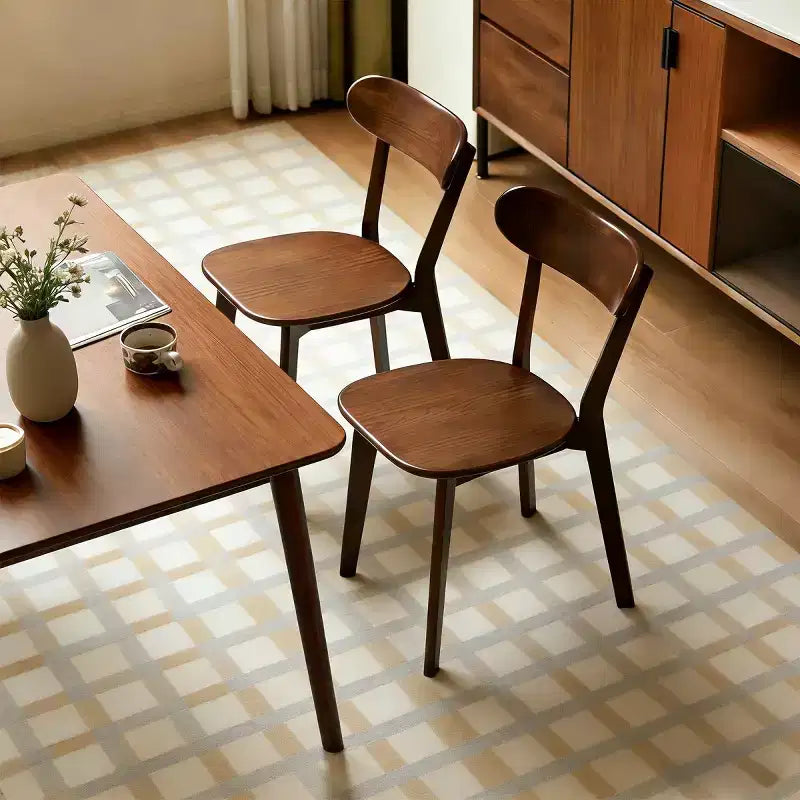 Set aus 2 Esszimmerstühlen aus Massivholz im Mid-Century-Modern-Stil, Küchenstühle für Esszimmer, Restaurant oder Wohnzimmer – Panipeachy