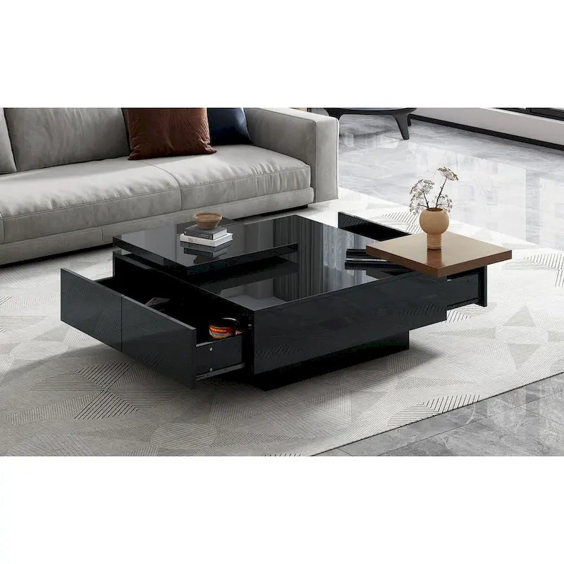 Moderner quadratischer Couchtisch aus Holz