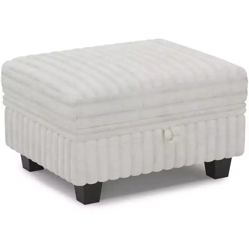 Belffin Cord-Ottomane mit Stauraum für modulares Ecksofa