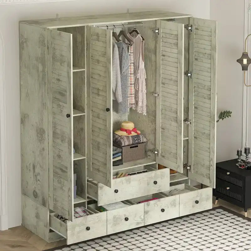 Schlafzimmer Kleiderschrank Garderobe Kleiderschrank Kleiderstange Schublade
