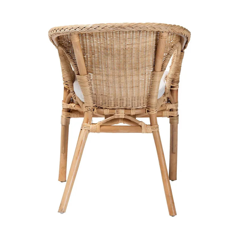 Abbey Moderner böhmischer Esszimmerstuhl aus natürlichem Rattan