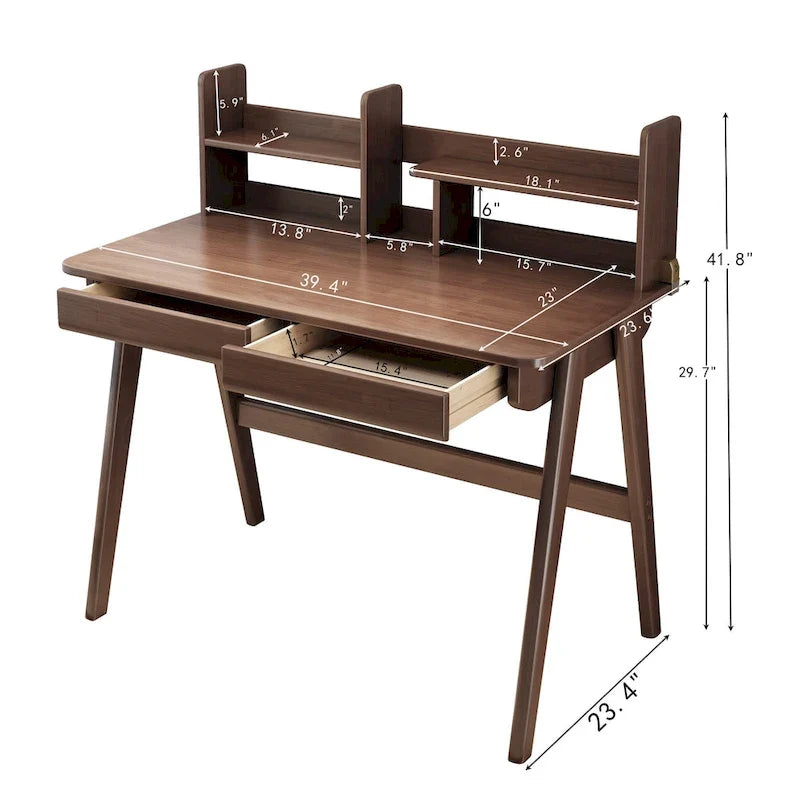 Kinderschreibtisch Kindertisch Holztisch Computertisch mit Bücherregal - N/A