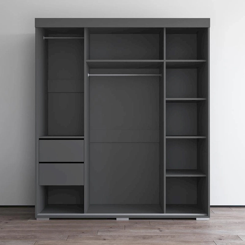 Aria Moderner 3-türiger Kleiderschrank mit Spiegel