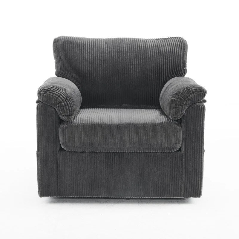 33-Zoll-Drehsessel aus Cord