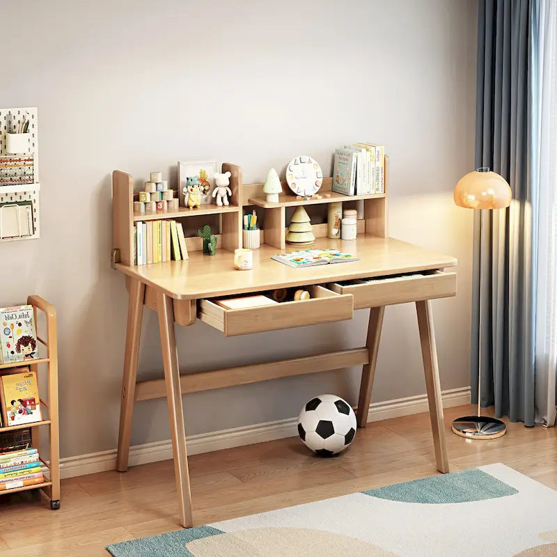 Kinderschreibtisch Kindertisch Holztisch Computertisch mit Bücherregal - N/A