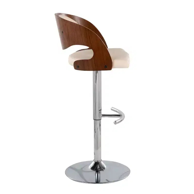 2er-Set Pino Barhocker im Mid-Century-Modern-Stil, höhenverstellbar und drehbar – Lumisource