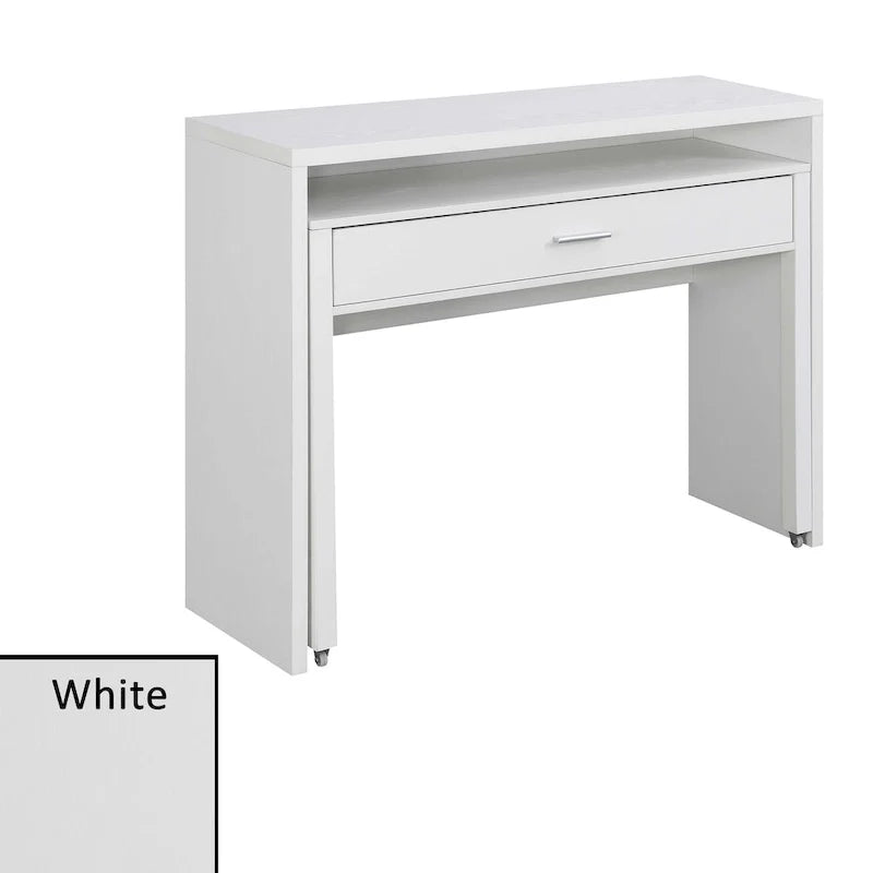Convenience Concepts Newport JB Konsolentisch/Schreibtisch mit Schublade und Aufsatzaufsatz