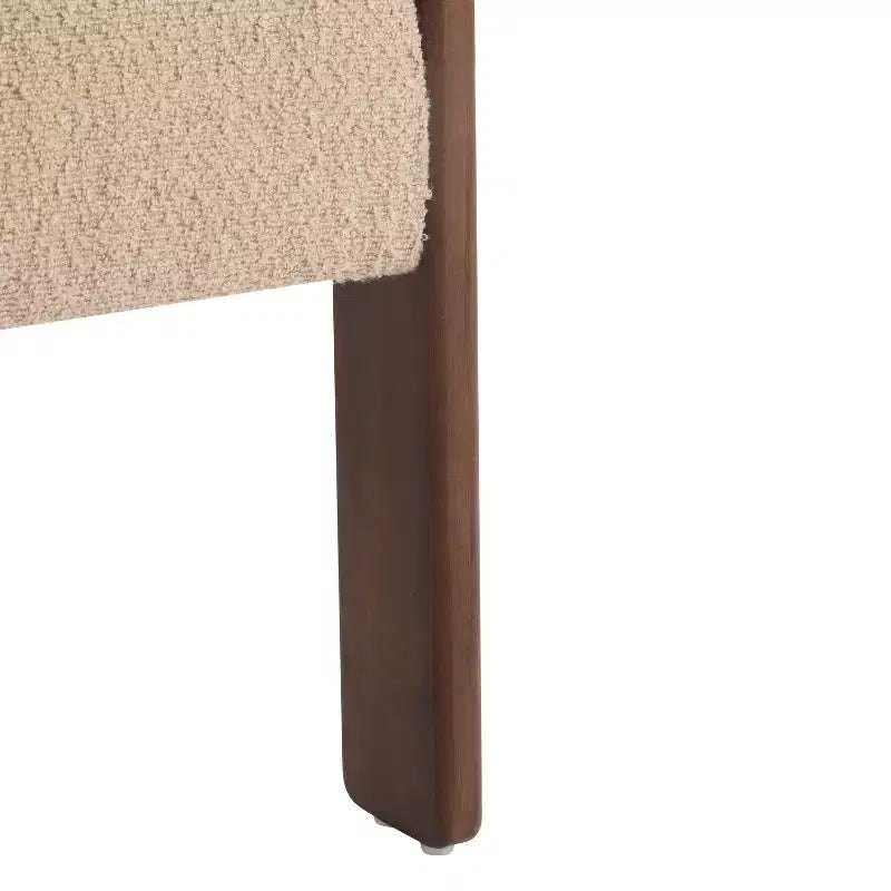 Christopher Knight Home Noah moderner Akzent-Sessel mit Polsterung und Gestell aus Kautschukholz