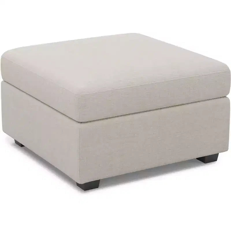 Belffin Chenille-Ottoman-Modul – Modulare Fußstütze mit Stauraum, hautfreundlichem Stoff und Schnellmontage-Design
