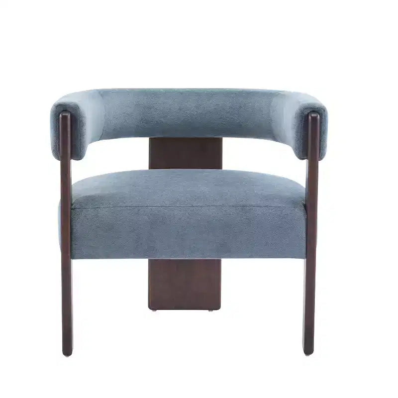Christopher Knight Home Noah moderner Akzent-Sessel mit Polsterung und Gestell aus Kautschukholz