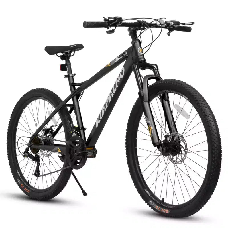 NAYSAYE 26-Zoll-Mountainbike, 21-Gang-Erwachsenenfahrrad mit Rahmen aus hochfestem Carbonstahl und mechanischen Scheibenbremsen vorne und hinten, 67 × 26,5 × 38