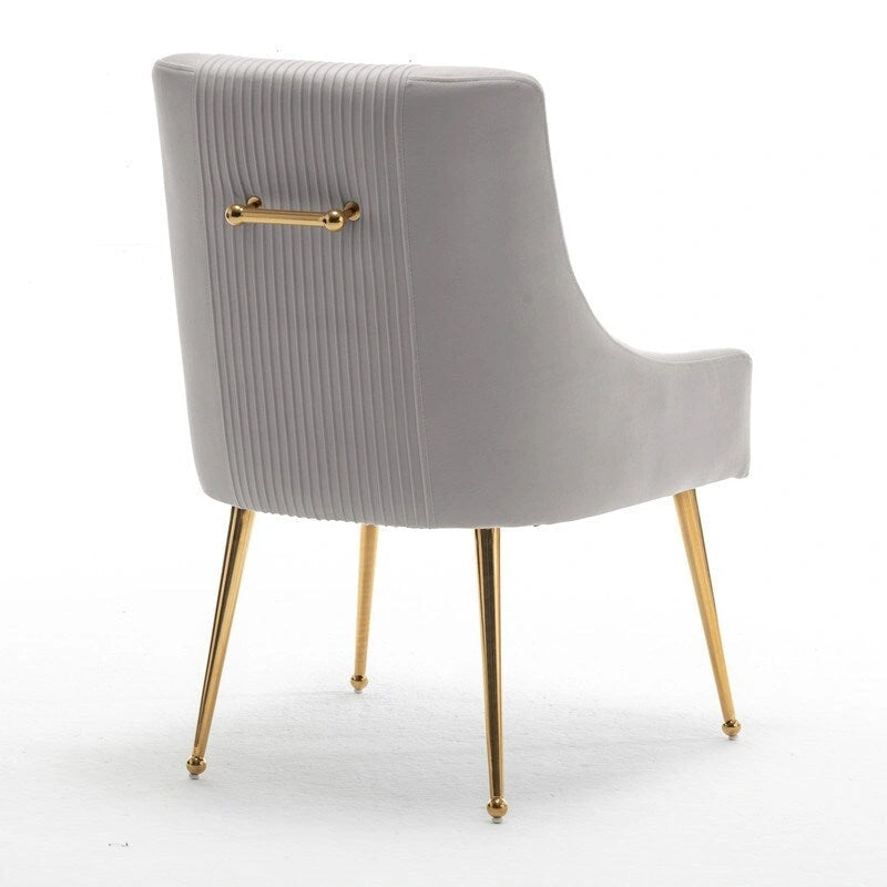 SEYNAR Moderner Glamour Samt-Esszimmerstuhl 8er-Set für das Esszimmer, getufteter Schminkstuhl für das Wohnzimmer (ohne Tisch)