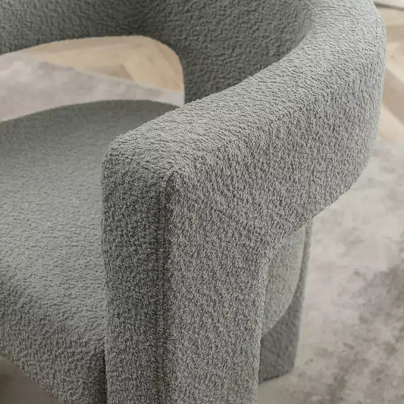 2er-Set 28 breite Polster-Sessel mit Bouclé-Bezug – Kinwell
