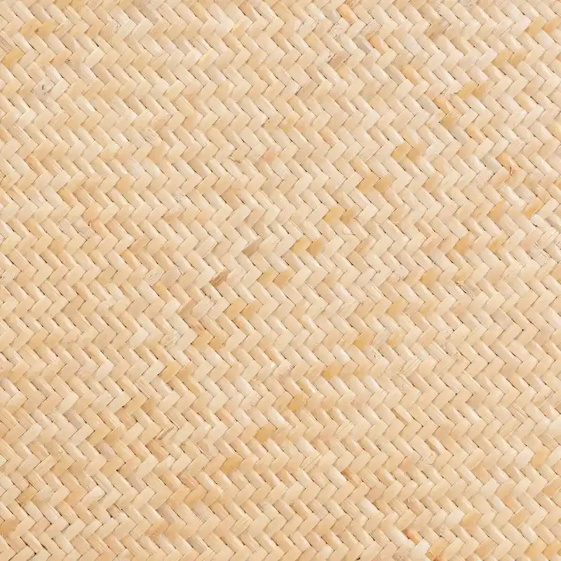 Neah Mid-Century Modern 2er-Set Esszimmerstühle aus geflochtenem Rattan und Holz