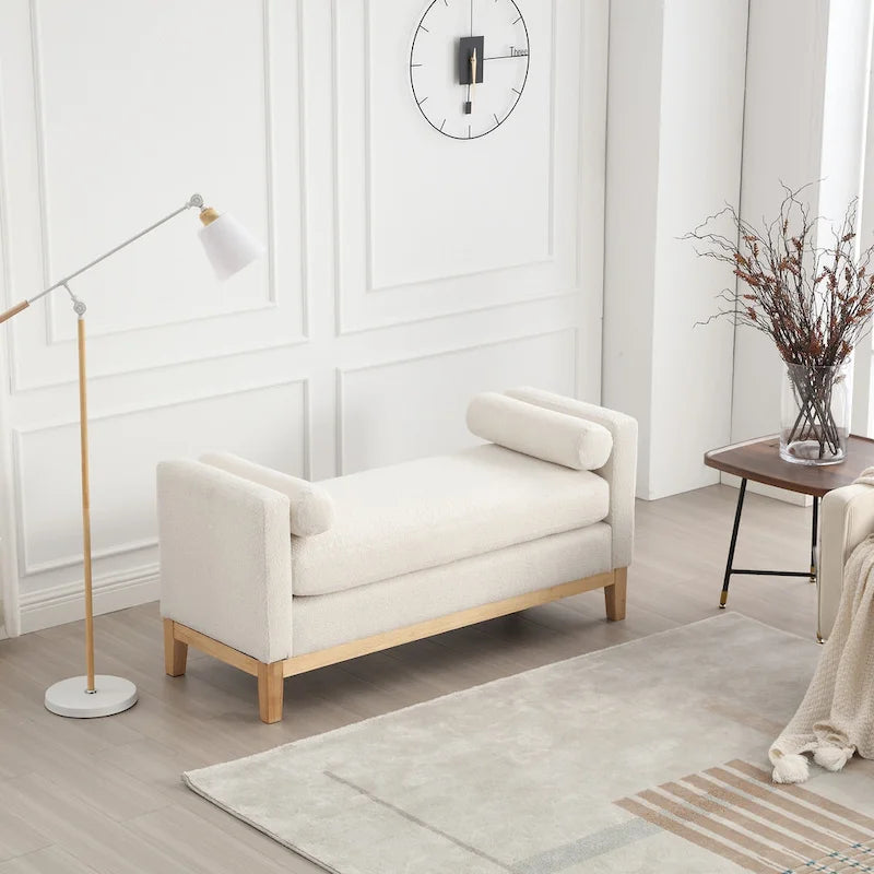 Elegante Polsterbank mit hohen Seiten