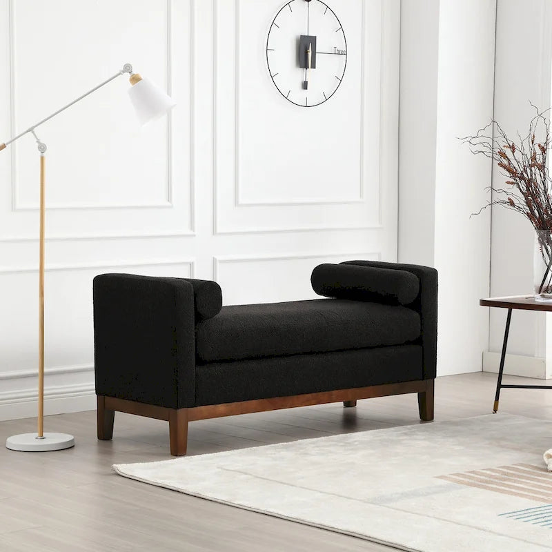 Elegante Polsterbank mit hohen Seiten