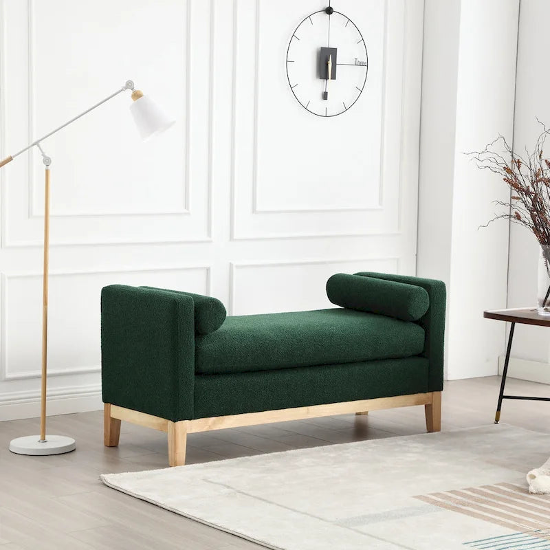 Elegante Polsterbank mit hohen Seiten