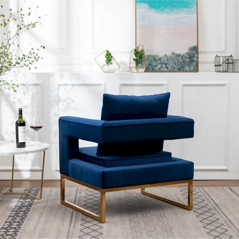 Roundhill Furniture Lenola zeitgenössischer gepolsterter Akzentsessel