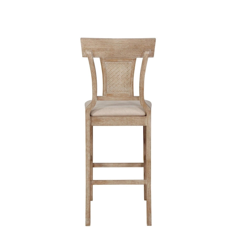 Handgewebter Rattan-Bauernhofbarhocker