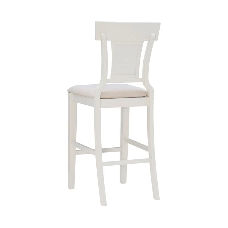 Handgewebter Rattan-Bauernhofbarhocker