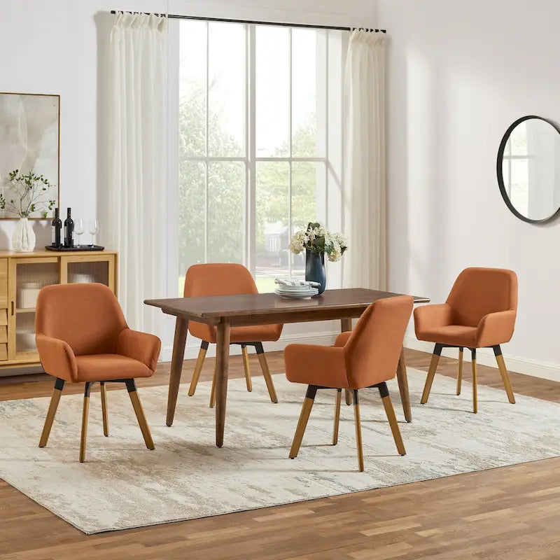 Drehbare Akzent-Esszimmerstühle, 2er-Set