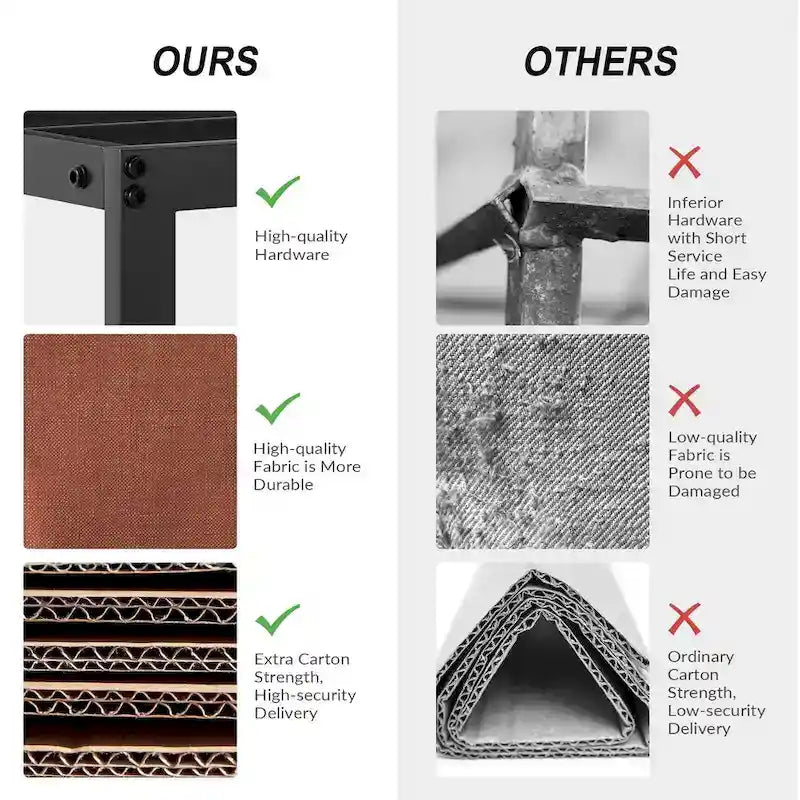 Traditionelles waschbares Polsterbett mit abnehmbarem Bezug und Metallrahmen