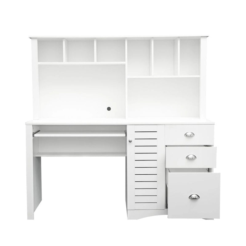 Home-Office-Computertisch mit Aufsatz