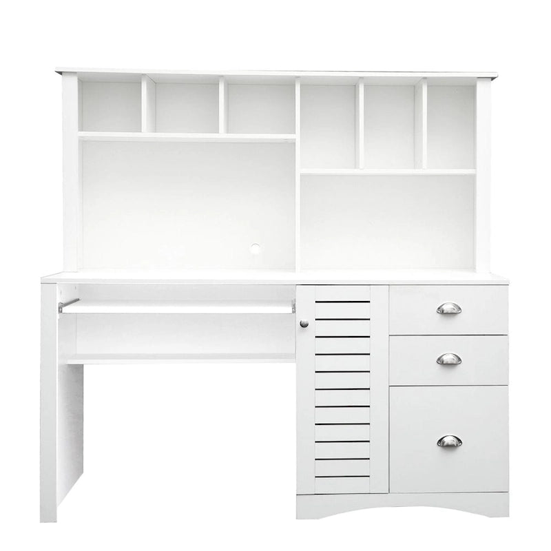 Home-Office-Computertisch mit Aufsatz