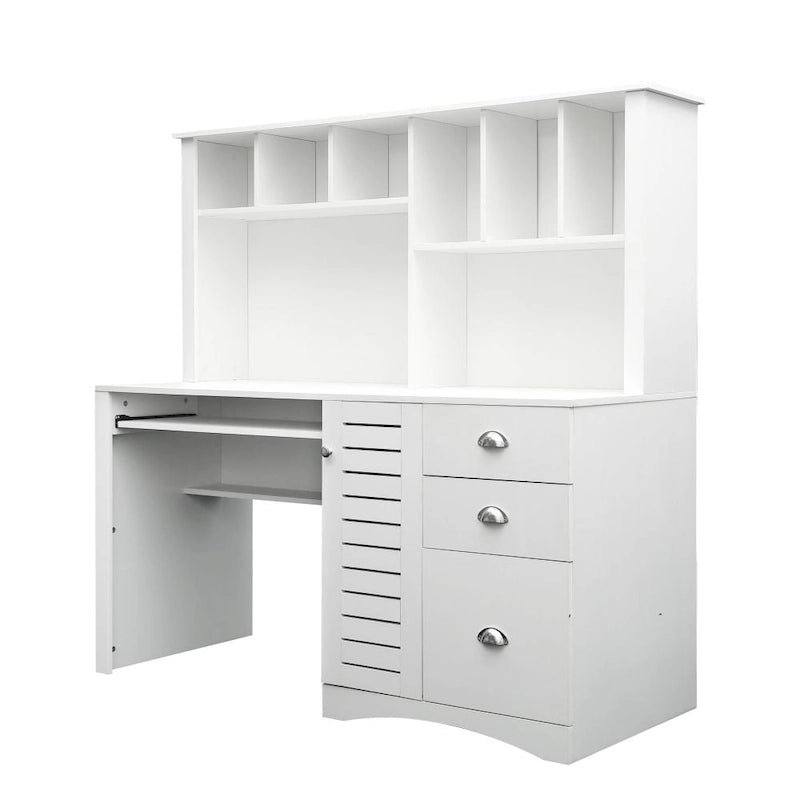 Home-Office-Computertisch mit Aufsatz