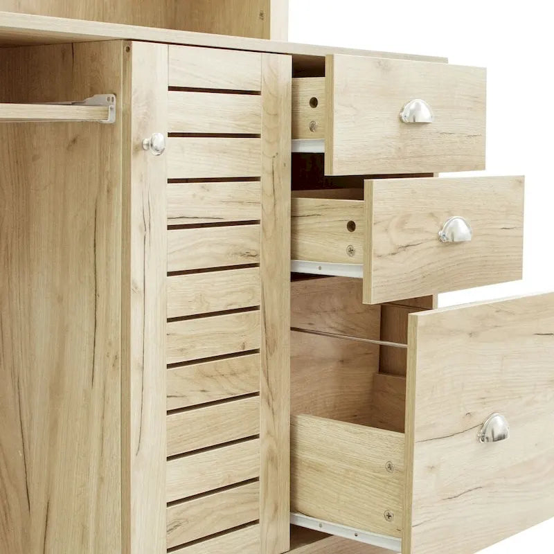 Home-Office-Computertisch mit Aufsatz