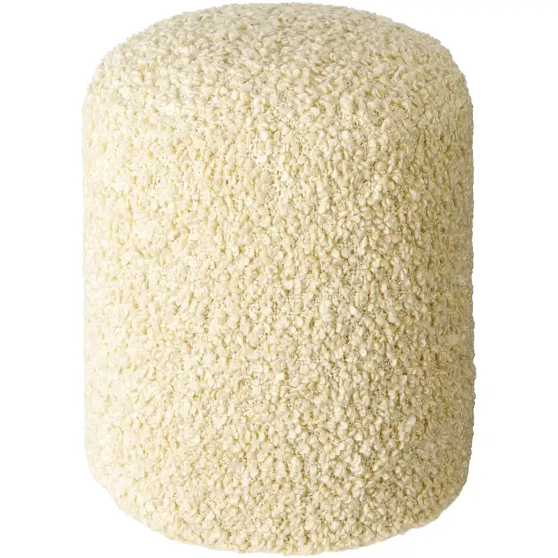 Hochfloriger Bouclé Pouf aus Polyester, 45 cm hoch