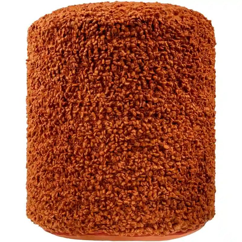 Hochfloriger Bouclé Pouf aus Polyester, 45 cm hoch