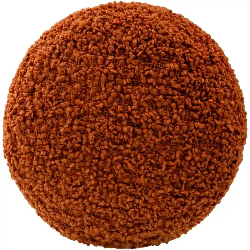 Hochfloriger Bouclé Pouf aus Polyester, 45 cm hoch