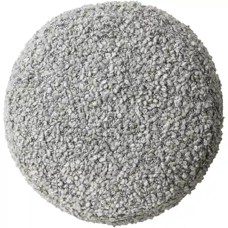 Hochfloriger Bouclé Pouf aus Polyester, 45 cm hoch