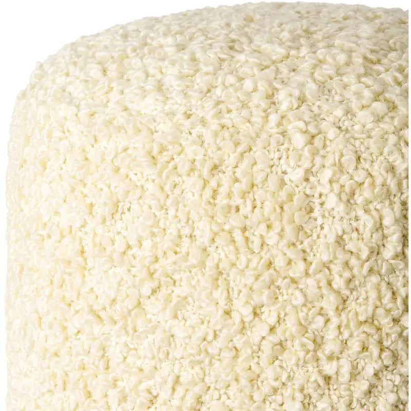 Hochfloriger Bouclé Pouf aus Polyester, 45 cm hoch