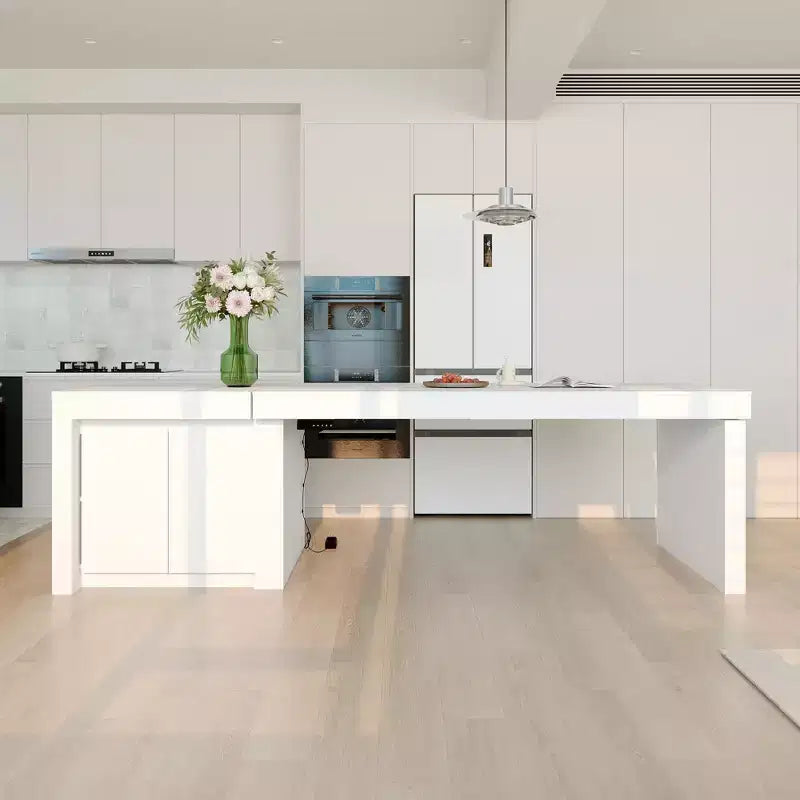 Hitow moderner 110W Hubtisch mit 3 Höhenspeichern, 119 cm max. Höhe, 68 kg Tragkraft, intuitive Bedienung, Kücheninsel/Frühstückstheke