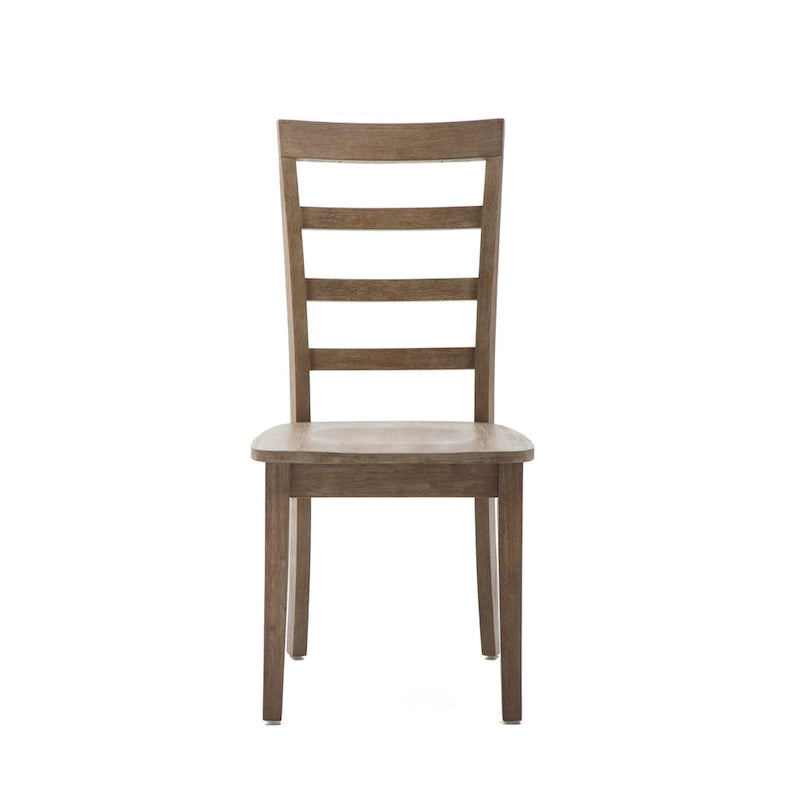 Drahtgebürstete Scheunenholz-Esszimmerstühle, 2er-Set