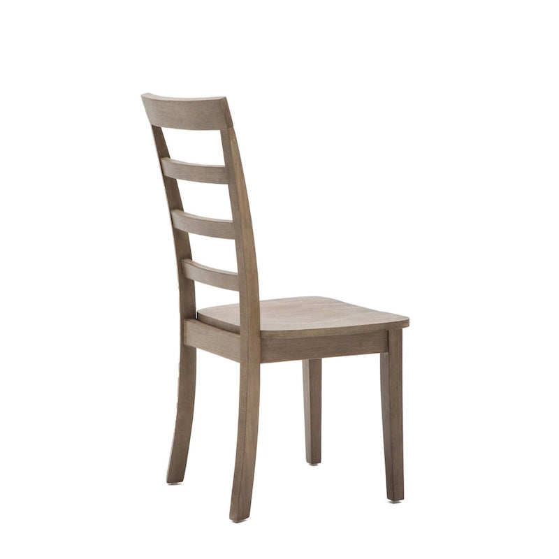 Drahtgebürstete Scheunenholz-Esszimmerstühle, 2er-Set