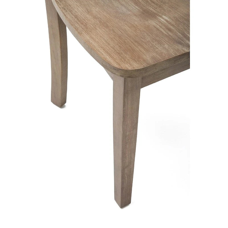 Drahtgebürstete Scheunenholz-Esszimmerstühle, 2er-Set
