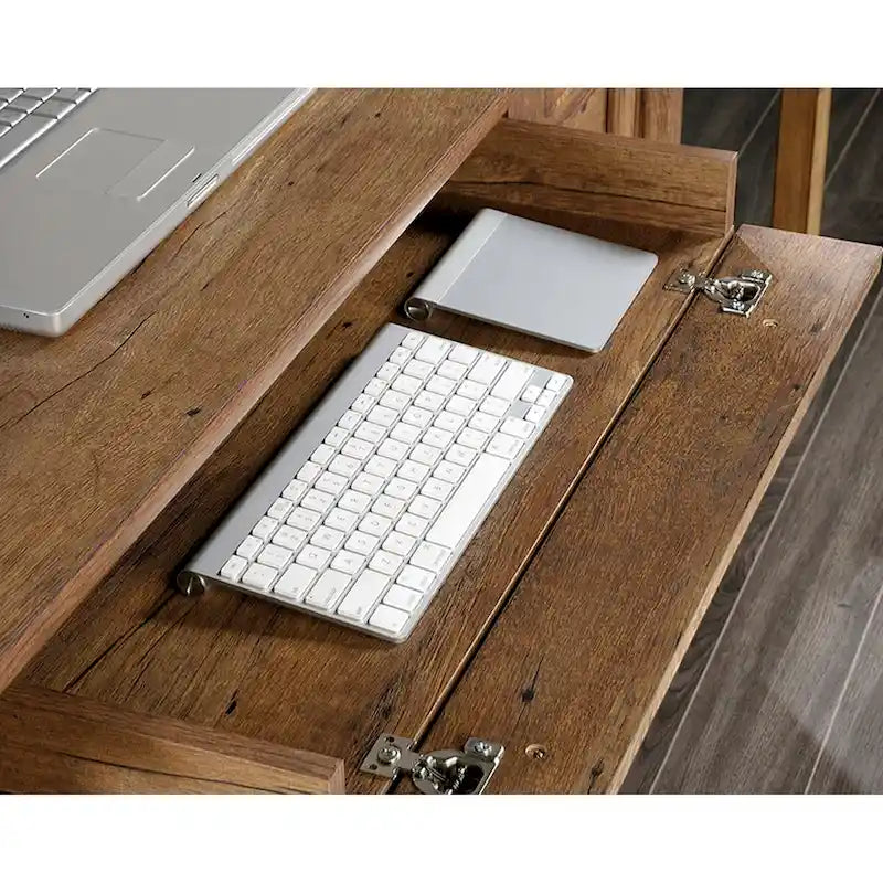 Klassischer Computertisch mit Schublade für Hängeregistratur und Tastaturauszug